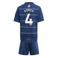 Camiseta Aston Villa Ezri Konsa #4 Tercera Equipación Replica 2024-25 para niños mangas cortas (+ Pantalones cortos)
